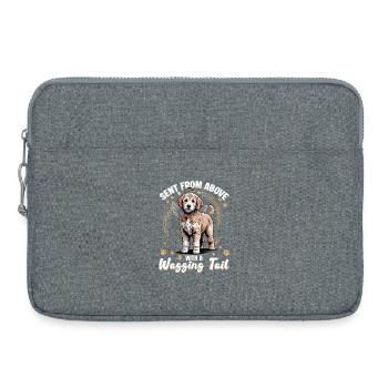 Race de chien Goldendoodle - Sacoche pour ordinateur portable 15 pouces - gris chiné - Devant