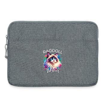Ragdoll Katze Mama - Laptoptasche 15" - Grau meliert - Vorne
