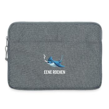 Eene Rochen Raucher Spruch Zigarette Kippe Rauchen - Laptoptasche 15" - Grau meliert - Vorne