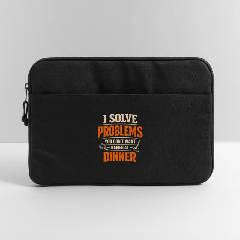 Solving Problems | Sewer Cleaner Humor Laptop bag 15"