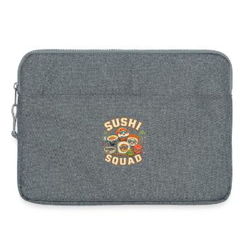 Sushi Troupe Funny Japanese Food Sashimi Li - Laptop bag 15" - heather grey - Front
