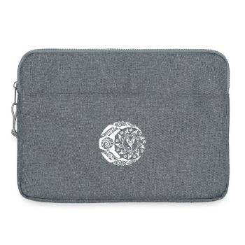 Himmlischer Skorpion-Mandala - Laptoptasche 15" - Grau meliert - Vorne
