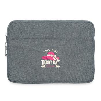 Das ist mein Dress-Derby-Pferderenn-Humor - Laptoptasche 15" - Grau meliert - Vorne