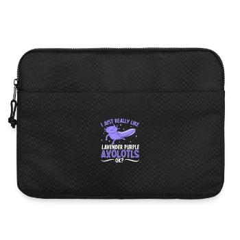 J’adore mon Axolotl Lavande Violet - Sacoche pour ordinateur portable 15 pouces - noir - Devant