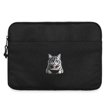 Cat Eats Ramen - Laptop bag 15" - black - Front