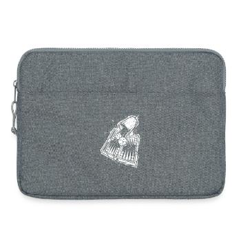 Backgammon | Jeu de société | Don - Sacoche pour ordinateur portable 15 pouces - gris chiné - Devant