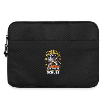 Schulanfang Astronaut Rocke Schule Shirt - Laptoptasche 15" - Schwarz - Vorne