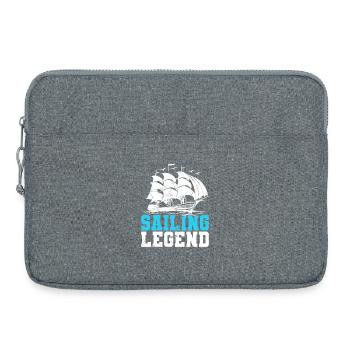 Sailing Legend Sailor Sail Captain - Laptoptasche 15" - Grau meliert - Vorne