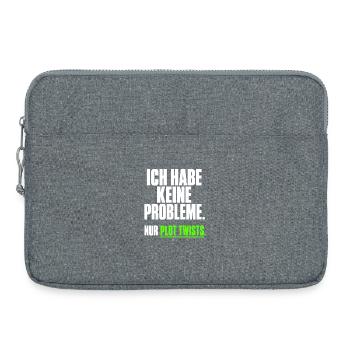 Ich habe keine Probleme Plot Twists - Laptoptasche 15" - Grau meliert - Vorne