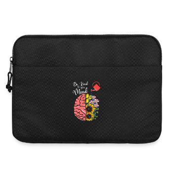 Mind Bloom : Cerveau et Fleurs - Sacoche pour ordinateur portable 15 pouces - noir - Devant