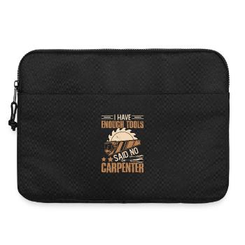 I have enough tools – says No carpenter - Laptop bag 15" - black - Front