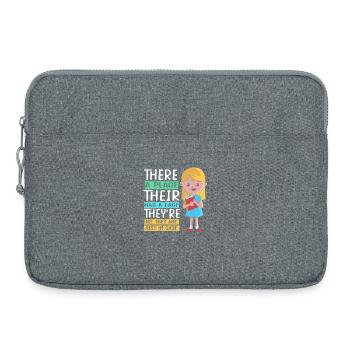 Grammatik Englisch Rechtschreibung - Laptoptasche 15" - Grau meliert - Vorne