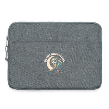 The Night Belongs to Loris | Plum Lori - Laptop bag 15" - heather grey - Front