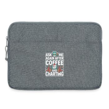 Night Shift Nurse, Tired - Laptop bag 15" - heather grey - Front
