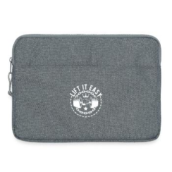 Powerlifting Bodybuilder Lift It Easy Gym - Laptop bag 15" - heather grey - Front