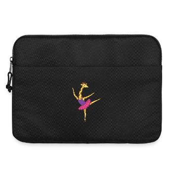 Giraffenballett im Pink Tutù - Laptoptasche 15" - Schwarz - Vorne