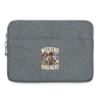 Ornithologue du week-end Bird Nerd Observateur - Sacoche pour ordinateur portable 15 pouces - gris chiné - Devant