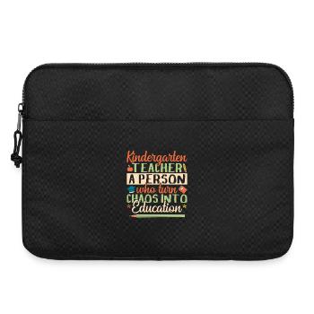 Pre K Teacher Chaos Into Education Kindergarten - Laptop bag 15" - black - Front