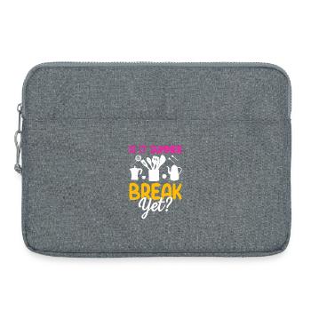 Sommerpause Bereits? Küchenmotiv - Laptoptasche 15" - Grau meliert - Vorne