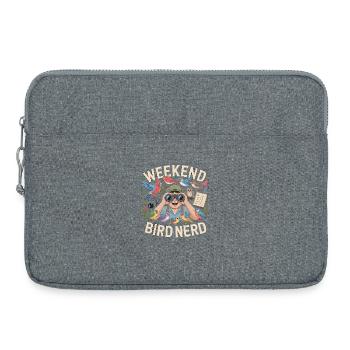 Ornithologue du week-end Bird Nerd Observateur - Sacoche pour ordinateur portable 15 pouces - gris chiné - Devant