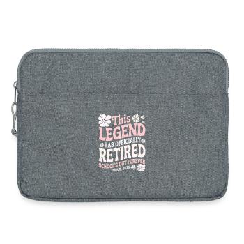 teacher Retirement Gifts for Teachers Retirement - Sacoche pour ordinateur portable 15 pouces - gris chiné - Devant