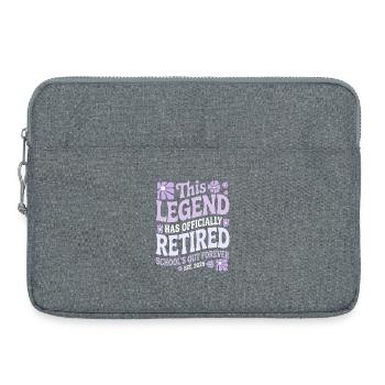 teacher Retirement Gifts for Teachers Retirement - Sacoche pour ordinateur portable 15 pouces - gris chiné - Devant
