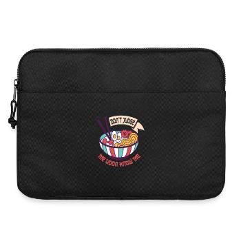 Ne me jugez pas ramen - Sacoche pour ordinateur portable 15 pouces - noir - Devant