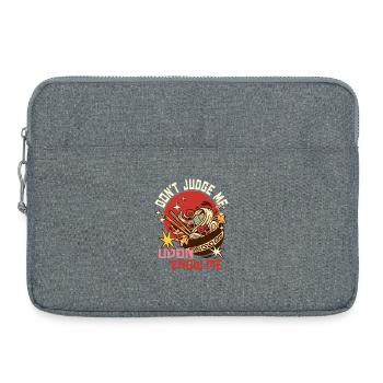 Udon, ne me jugez pas - Sacoche pour ordinateur portable 15 pouces - gris chiné - Devant