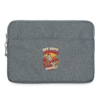 Off-Duty Lifeguard Strandhumor - Laptoptasche 15" - Grau meliert - Vorne