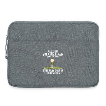 Humour des meilleurs hommes de golf dans la soixantaine - Sacoche pour ordinateur portable 15 pouces - gris chiné - Devant