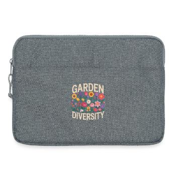 Garden Diversity Blumen Garten - Laptoptasche 15" - Grau meliert - Vorne