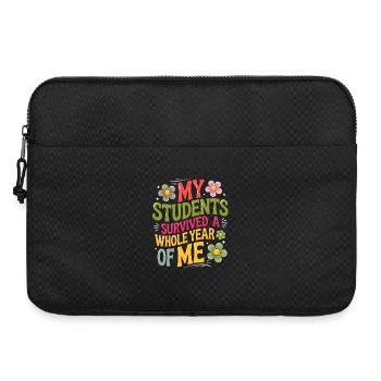 My Students Survived A Whole Year of Me Teacher - Sacoche pour ordinateur portable 15 pouces - noir - Devant