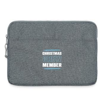 Équipage de Noël - Sacoche pour ordinateur portable 15 pouces - gris chiné - Devant