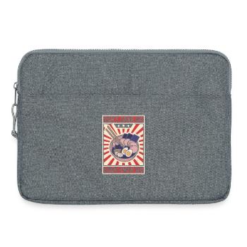 Ne me juge pas, les udon me connaissent - Sacoche pour ordinateur portable 15 pouces - gris chiné - Devant