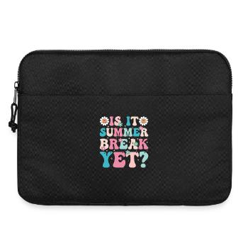 Lettrage floral rétro pendant les vacances d’été - Sacoche pour ordinateur portable 15 pouces - noir - Devant