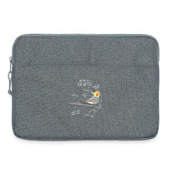Anatomie de la calopsitte - Sacoche pour ordinateur portable 15 pouces - gris chiné - Devant