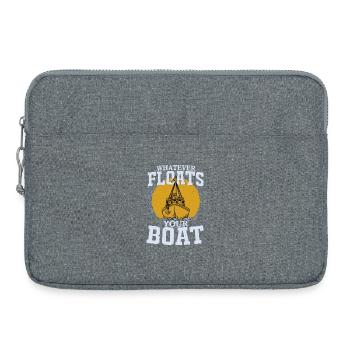 Whatever Floats Your Boat Sailor Sail Captain - Laptoptasche 15" - Grau meliert - Vorne
