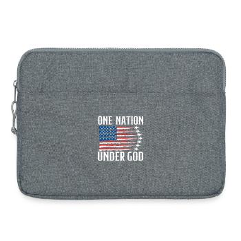 One Nation Under God USA Patriotic - Laptoptasche 15" - Grau meliert - Vorne
