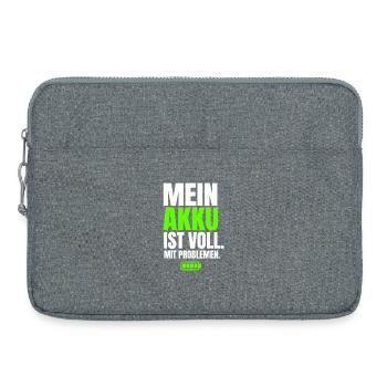 Mein Akku Ist Voll Mit Problemen - Laptoptasche 15" - Grau meliert - Vorne