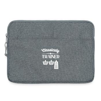 Classically trained Car lover car guy mechanic - Laptop bag 15" - heather grey - Front