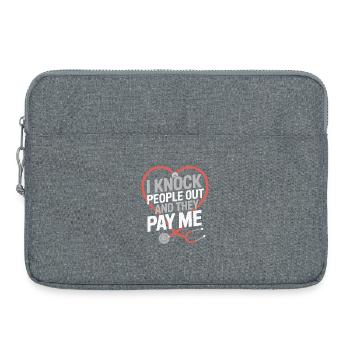 Anesthesiologist Knock People Out Anesthesia - Laptoptasche 15" - Grau meliert - Vorne
