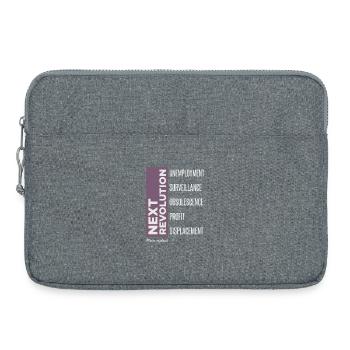 Révolution industrielle anti-IA - Sacoche pour ordinateur portable 15 pouces - gris chiné - Devant