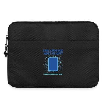 Glänzender Karton macht mich glücklich mit Sammelkarten - Laptoptasche 15" - Schwarz - Vorne