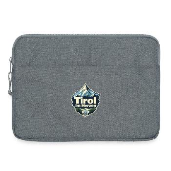 Tirol im Herzen Austrian Tirol Alpine Pride - Laptoptasche 15" - Grau meliert - Vorne