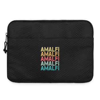 Costa d’Amalfi, Coucher de soleil, Italie, Côte amalfitaine. - Sacoche pour ordinateur portable 15 pouces - noir - Devant