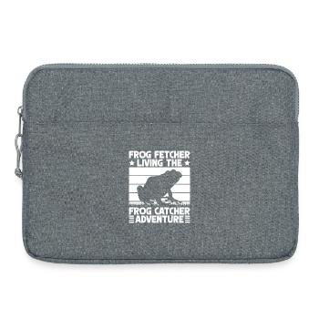 Le Catcheur de Grenouilles Vivant la Grenouille d’Aventure - Sacoche pour ordinateur portable 15 pouces - gris chiné - Devant