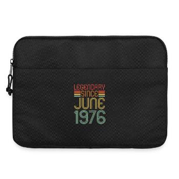 Legendary since June 1976, birthday - Laptop bag 15" - black - Front