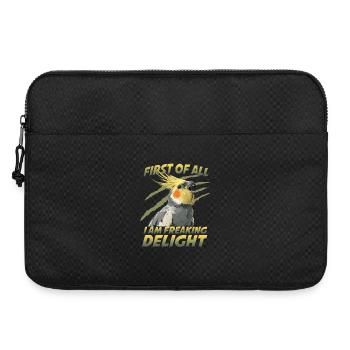 Calopsitte calopsitte oiseau de compagnie perroquet coquin - Sacoche pour ordinateur portable 15 pouces - noir - Devant