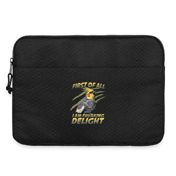 Perroquet oiseau calopsitte Nymphicus hollandicus - Sacoche pour ordinateur portable 15 pouces - noir - Devant