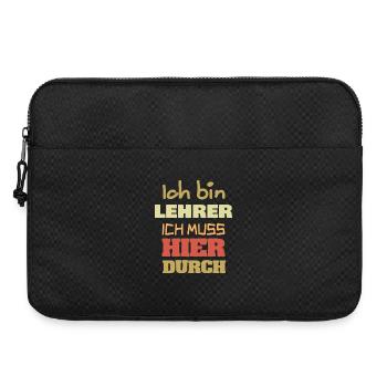 Geschenk für Lehrer - Laptoptasche 15" - Schwarz - Vorne